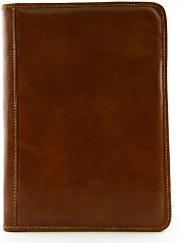 Genuine Leather Document Folder For A5 Notepad Color Cognac