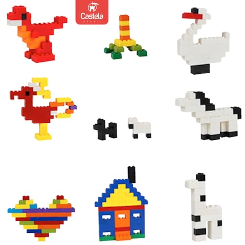 Brinquedo Blocos De Montar Educativo 1000 Peças Castela