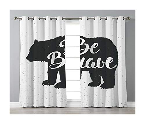 Goods247 Blackout Curtains Grommets Panels Printed Curtains For