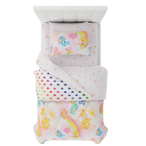 Franco Set copripiumino e lenzuola, in microfibra, motivo: orsetti gialli, 5 pezzi, misura doppia