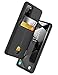 Clayco Cache Series Designed for Samsung Galaxy S20+ Plus Wallet Case (2020) with Card Holder - Black