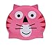 Simplicity Kids Boys Girls Cute cartoonish Swimming Cap, Pink Cat