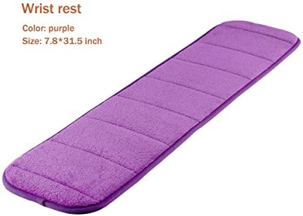 SOLARBUIZ Computer Wrist Rest Arm Pad Keyboard Wrist Elbow Support Mat for Office Desktop Working & Gaming Brings More Comfort & Less Strain(7.9 x 31.5 inch) (Purple))