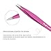 Stainless Steel Tweezers By DigHealth(TM), Eyebrow Tweezers Set With Slant Tweezers, Pointed Tweezers and Straight Tweezers - Removal Of Eyebrow And Facial Hair - Packed in Leather Case