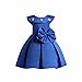 AYOMIS Girl's Cotton Cartoon Short Sleeve Unicorn Casual Dresses(Unicorn Purple,4T)