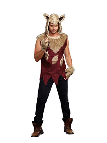 Dreamgirl Men's Big Bad Wolf Costume Set with Pants