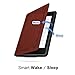 MoKo Case for Kindle Paperwhite, Premium PU Leather Cover with Auto Wake/Sleep Fits All Paperwhite Generations Prior to 2018 (Will not fit All-New Paperwhite 10th Generation), Vintage Style