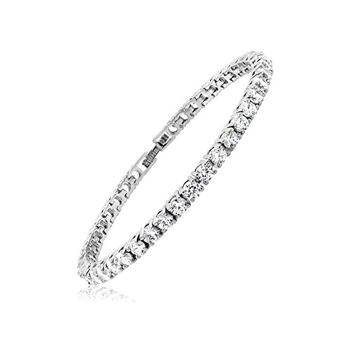 Cubic zirconia classic tennis bracelet-8 inch