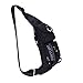 Kawei Knight Sling Bag Small Backpack Crossbody Shoulder Bag Sling Pack Black
