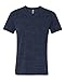 Bella + Canvas Unisex Jersey Short-Sleeve V-Neck T-Shirt L NAVY MARBLE