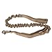 Pettom Military Tactical Dog Leash Short Nylon Bungee Traffic Quick Release Lead Rope with Control Handle for Large Dogs Hunting Training Jogging(Coyote Brown)