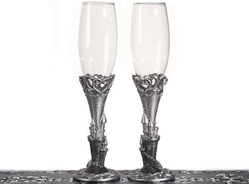 Platinum Castle collection Toasting Glasses.
