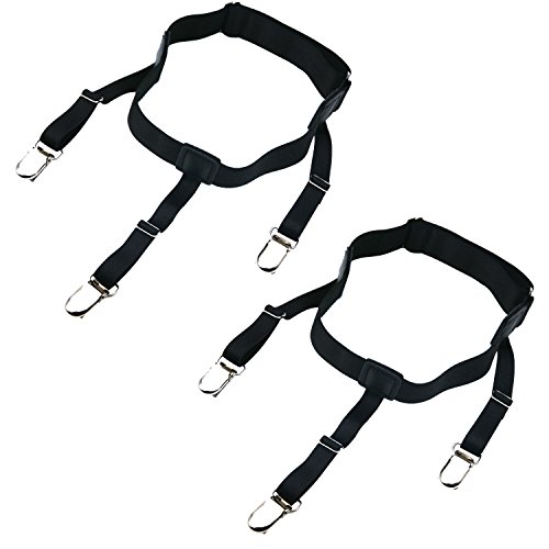 Loosco Mens Shirt Stays Garters Belt Holders With Non Slip | Desertcart  Barbados
