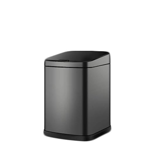 Household Smart Induction Stainless Steel Trash Can Modern