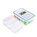 Leakproof Bento Lunch Box - Food Storage Container with Airtight Lid and 3 Removable Compartment Dividers 1.22 QT, Odor Proof, Plastic, Freezer Fridge safe, Microwave Dishwasher safe (1)