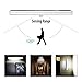 Otinlai Under Cabinet Lights, 20 LED Motion Sensor Lights, Night Light,Led Battery Lights,Motion Led Light Bar, USB Rechargeable Magnet LED Lights Stick on Anywhere (Silver 20 LED 2 Pack)