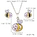 Costume jewelry Crystal Choker Pendant Statement Chain Charm Necklace and Earrings Sets