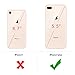 iPhone 8 Plus / iPhone 7 Plus Case, EasyAcc Soft TPU Case Crystal Clear Transparent Slim Anti Slip Case Back Protector Cover Shockproof for iPhone 8 Plus / iPhone 7 Plus - Rose Gold