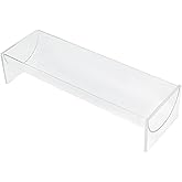 Clear Cracker Serving Tray - Acrylic Serving Tray Transparent U-Shaped Cracker Display Stands for Wedding Home Party Events