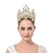 DcZeRong Queen Crowns Gold Women Crowns For Prom Pageant Party Queen Rhinestone Full Crowns