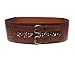 Herebuy - Vintage Leather Elastic Waist Belt Fashion Wide Belts for Women (Brown)