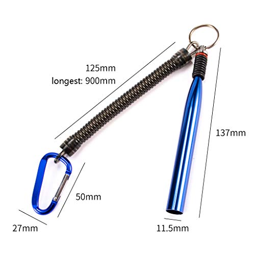 AutumnFall Silicone Wire Hooking Device Wacky Worm Tool Wacky O-Rings Wacky Rigging Plastic Style Worms Binding Bait Tool (Blue) - Thumbnail 6