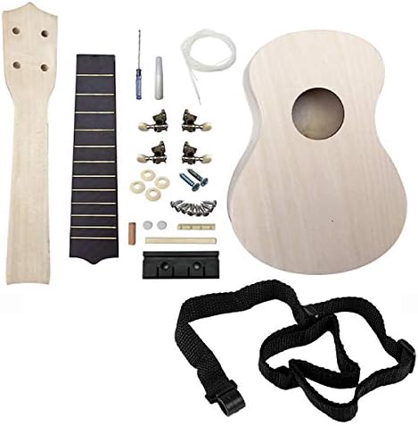 Amazon Hamilo ウクレレ組み立てキット ハンドメイド 手作り楽器 工作 ストラップ付属 ナチュラルウッド ウクレレ 楽器 音響機器