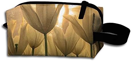 Tulip Floral Bloom Storage Cosmetic Bag Portable Travel Makeup Bag Packing Pouches