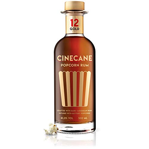 CINECANE Popcorn Rum Gold 12 | 41,2% | 0,5L | Destilliert mit echtem Popcorn – Bild 8