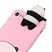 Aurorax 3D Bare Bears Soft Silicone Case For IPhone 6/6s Plus 5.5 (Pink)