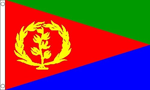 Flagtex Eritrea Small Flag 3ft x 2ft (90cm x 60cm)