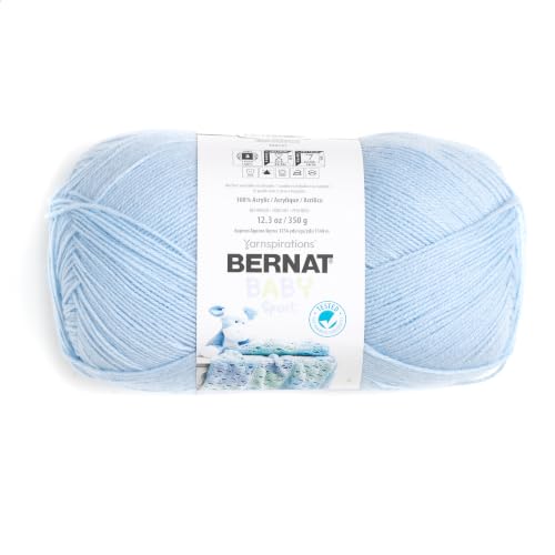 Bernat Baby Sport BB Baby Blue Yarn - 1 Pack of 12.3oz/350g - Acrylic - #3 Ligh…
