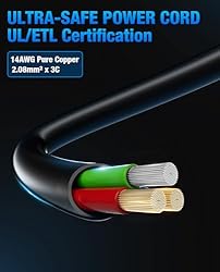 Heavy-Duty Power Station Charging Cable, Fast
