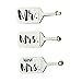 Mr. Mrs. Cute Honeymoon Couples Travel White Luggage Tags 3 Pack - Wedding Present