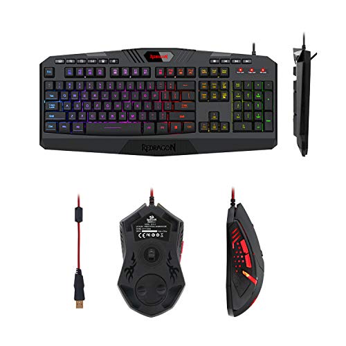 Redragon S101 Wired Gaming Keyboard and Mouse Combo LED RGB Backlit