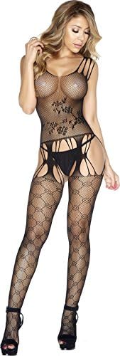 Beauty's Love Strappy Fishnet Cami Suspender Bodystocking