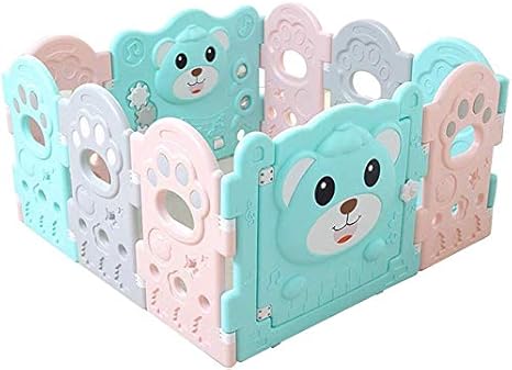 FCXBQ Cerca portátil para bebés con Puerta, Corrales de Juego para