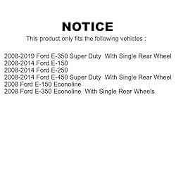 Front Disc Brake Rotors And Hub Assembly Pair For