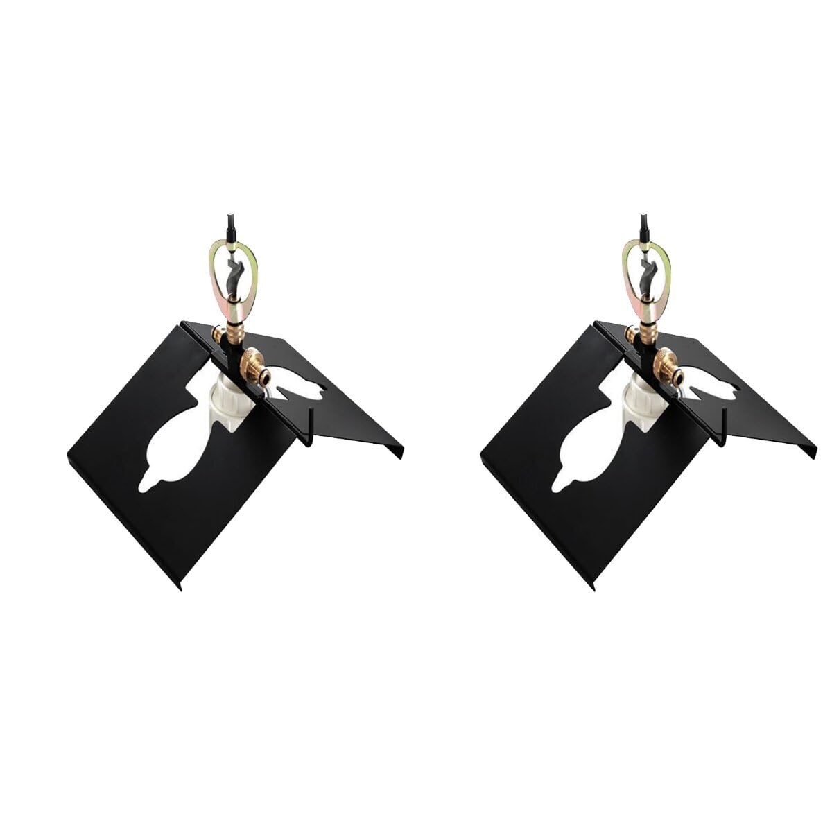 Photo 1 of 2Pcs 360 Degree Rotating Rooftop Sprinklers for Fire Protection, Lawn Cooling & Garden Irrigation, Adjustable Spray Pattern, Durable Iron & Zinc Construction