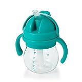 OXO Tot Transitions Straw Cup with Removable Handles, Teal, 6 Ounce