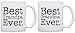 Best Grandma Grandpa Ever Grandparent Diamond Anniversary 2 Pack Gift Coffee Mugs Tea Cups White