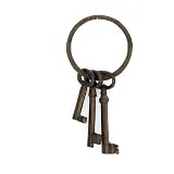Super Z Outlet Pirate Ship Skeleton Jail Keys Set - Cast Iron Costume Prop