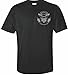 Patriot Apparel Wildland Wild Fire Thin Red Line Firefighter T-Shirt Hotshots Design (X-Large, Black)