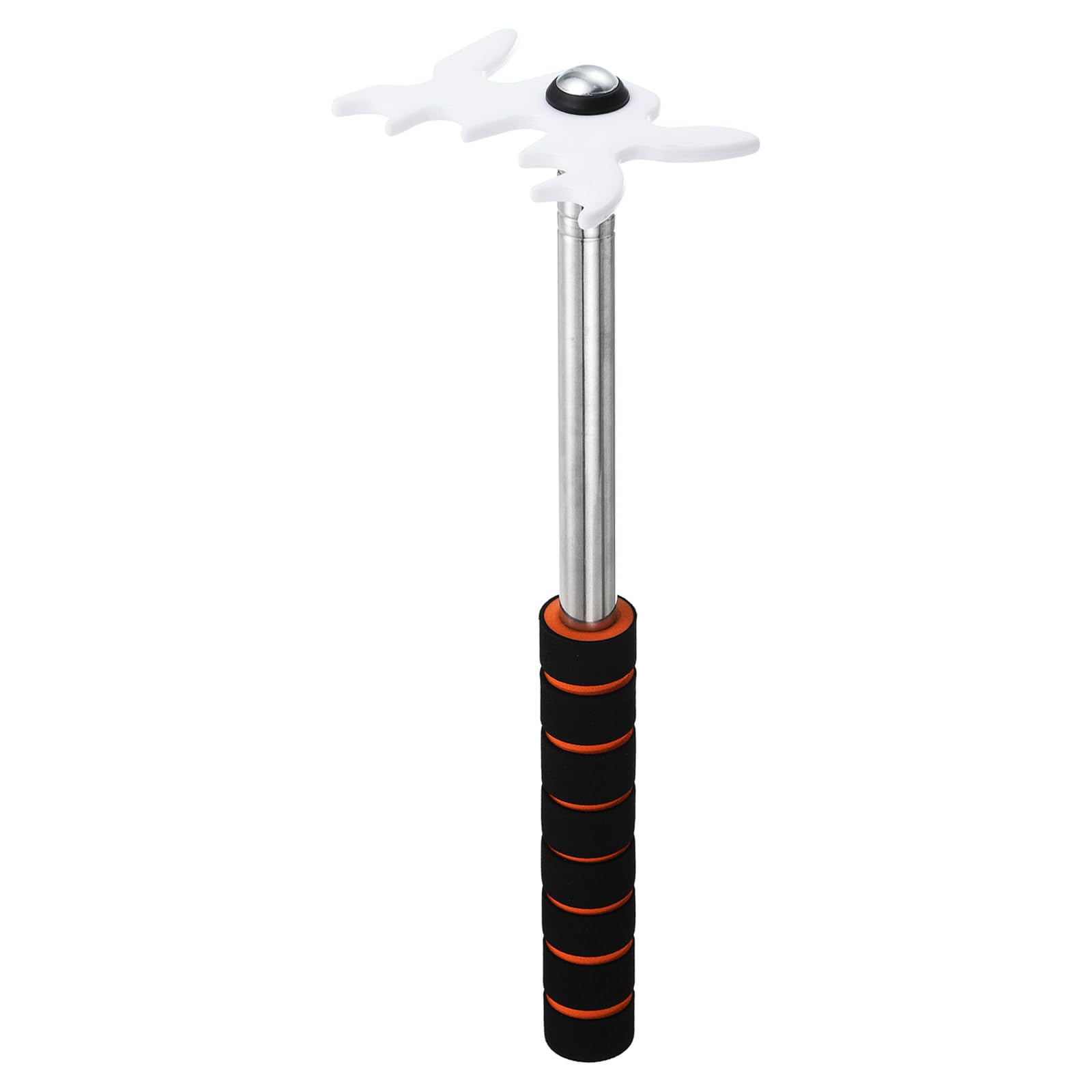 M METERXITY Retractable Billiards Cue Stick Bridge with Detachable Plastic Bridge Head - EVA Handle Billiards Table Accessory, Apply to Party/Home/Club (White)