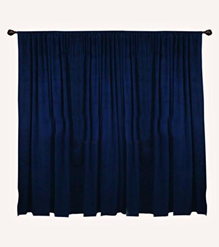 Saaria Extra Width/Long Velvet Panel/Drape Thermal Blackout Window Curtain 22'W x 16'H Stage Curtains