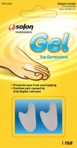 Solon Foot Solutions Toe Spreaders, 1-Pair (Pack of 4)