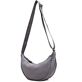 Crescent Women's Nylon Crossbody Hobo Sling Bag - Lightweight, Small Shoulder Purse