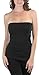 ToBeInStyle Women's Strapless Tube Tops with Built-in Shelf Bra - Black - S