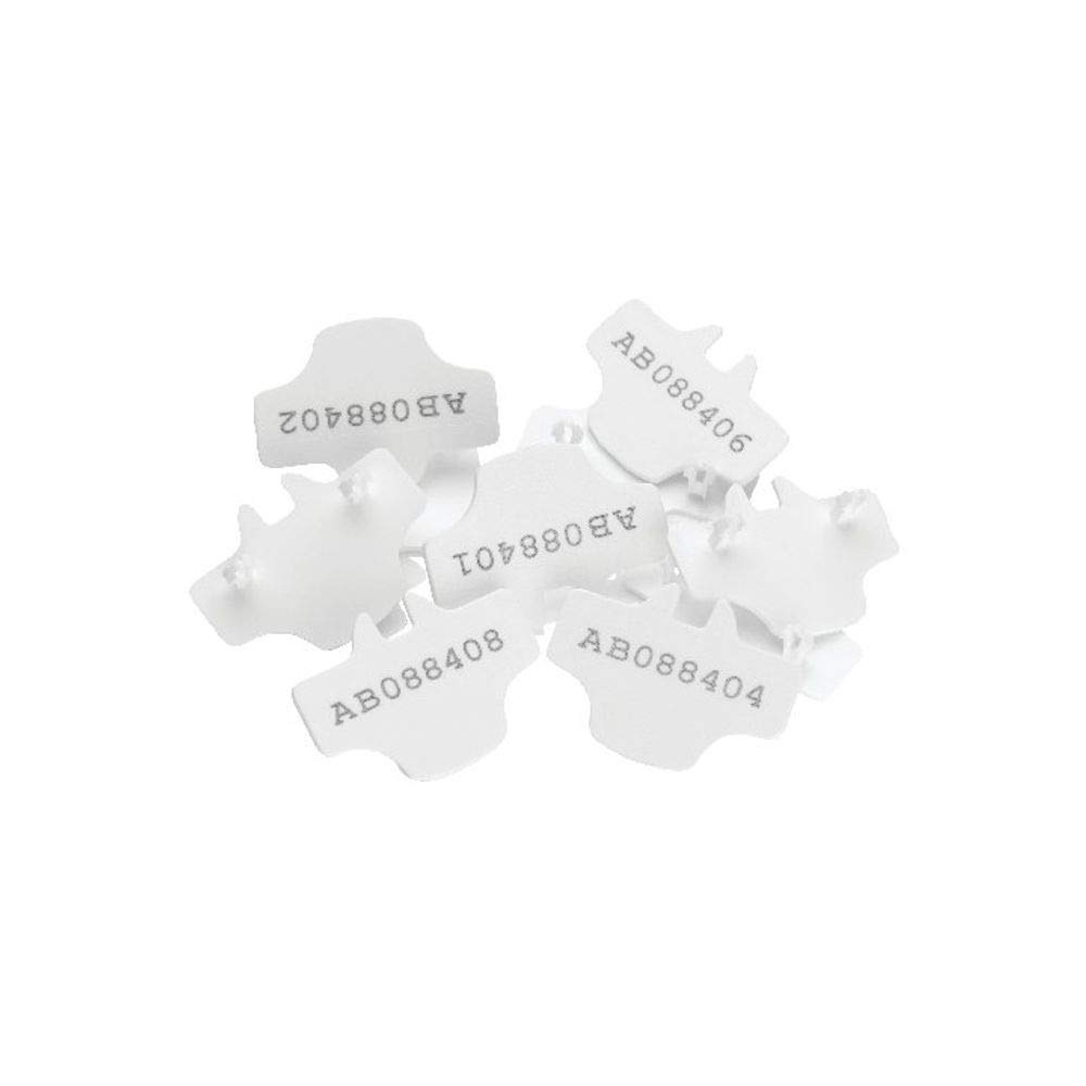 Numbered Seal, White, Pack of 500