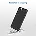 JETech Case for iPhone 6s and iPhone 6, Protective Cover with Shock-Absorption and Carbon Fiber Design, Black